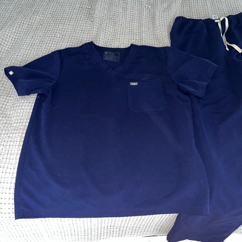 Figs Navy Scrub Set